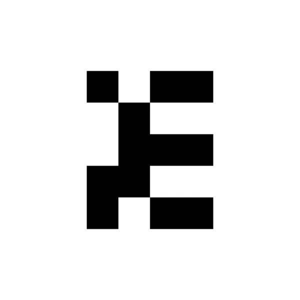 Eのロゴ アイコンデザイン テンプレート要素 幾何学的抽象ロゴ — ストックベクタ