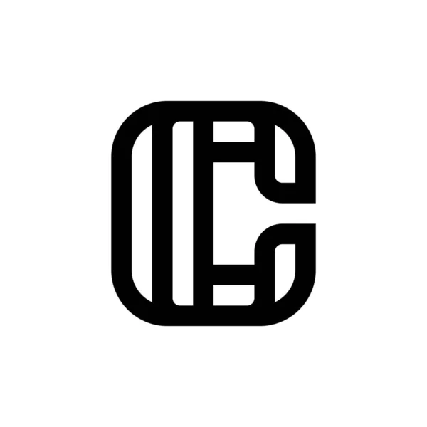 Harfi Logosu Simge Tasarımı Şablon Elementleri Geometrik Soyut Logolar — Stok Vektör
