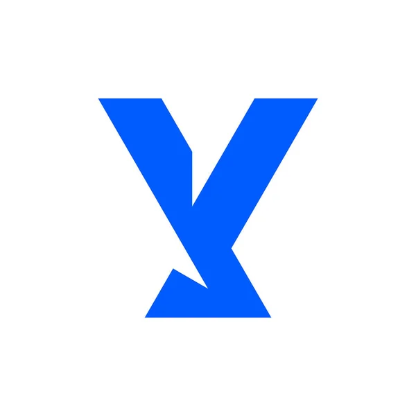 Bokstav Logotyp Ikondesign Mall Element Geometriska Abstrakta Logotyper — Stock vektor