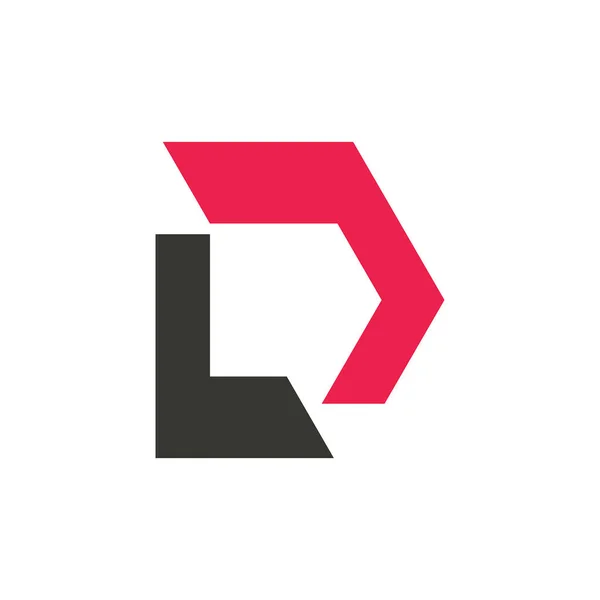 Letra Logotipo Design Ícones Elementos Modelo Logótipos Geométricos Abstratos —  Vetores de Stock