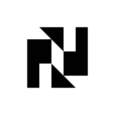 Soyut logo. Geometrik soyut logolar. Simge tasarımı