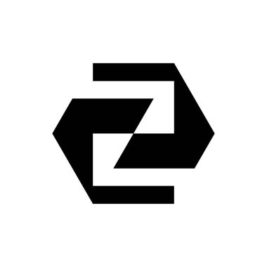 Soyut logo. Geometrik soyut logolar. Simge tasarımı