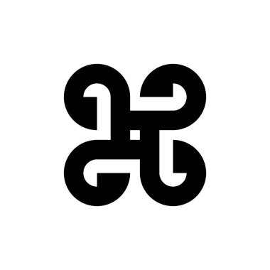 Soyut logo. Geometrik soyut logolar. Simge tasarımı