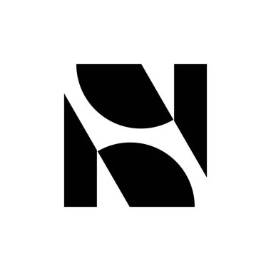 Soyut logo. Geometrik soyut logolar. Simge tasarımı