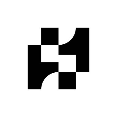Soyut logo. Geometrik soyut logolar. Simge tasarımı