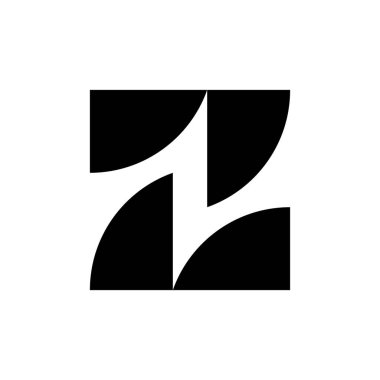 Soyut logo. Geometrik soyut logolar. Simge tasarımı