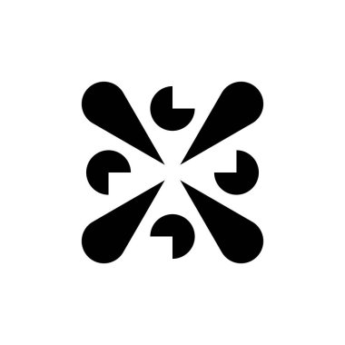 Soyut logo. Geometrik soyut logolar. Simge tasarımı