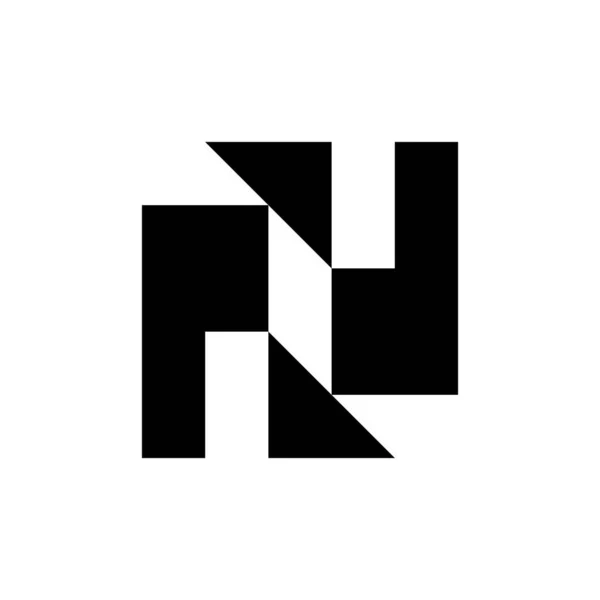 抽象的なロゴ 幾何学的な抽象ロゴ アイコンデザイン — ストックベクタ
