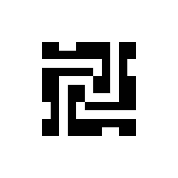Abstraktní Logo Geometrická Abstraktní Loga Návrh Ikon — Stockový vektor