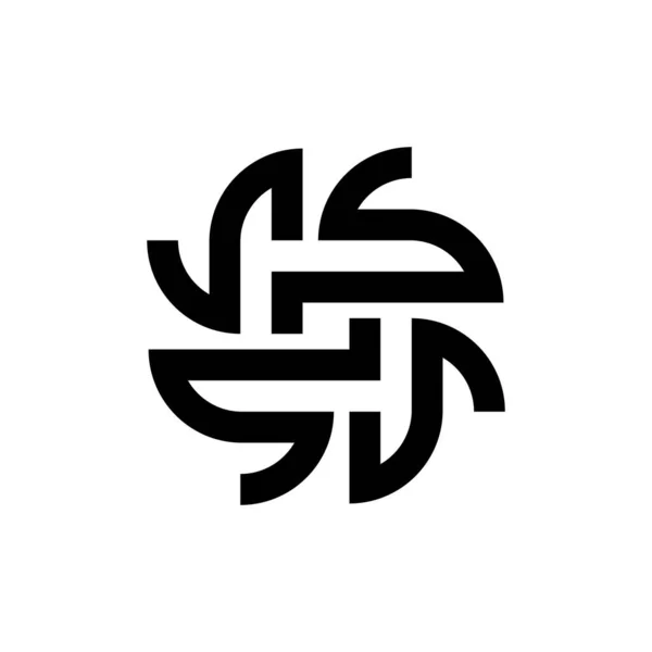 Абстрактный Логотип Геометрические Абстрактные Логотипы Дизайн Значков — стоковый вектор
