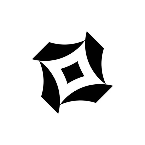 Abstrakt Logotyp Geometriska Abstrakta Logotyper Ikondesign — Stock vektor