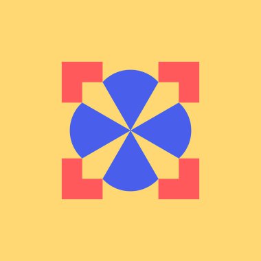 Soyut logo. Geometrik soyut logolar. Simge tasarımı