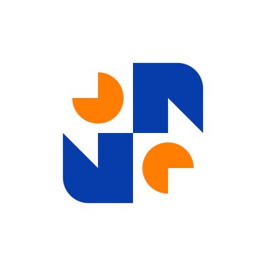 Soyut logo. Geometrik soyut logolar. Simge tasarımı