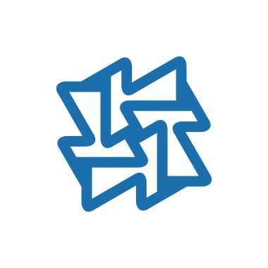 Soyut logo. Geometrik soyut logolar. Simge tasarımı