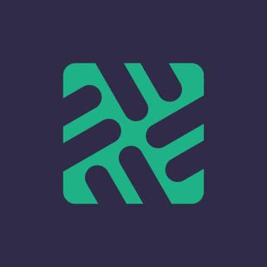 Soyut logo. Geometrik soyut logolar. Simge tasarımı