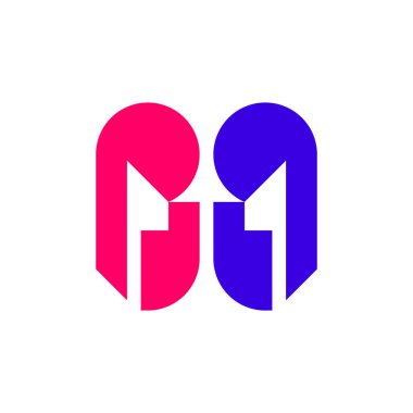 Soyut logo. Geometrik soyut logolar. Simge tasarımı