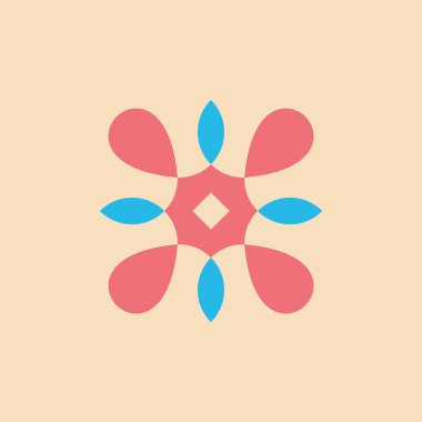 Soyut logo. Geometrik soyut logolar. Simge tasarımı