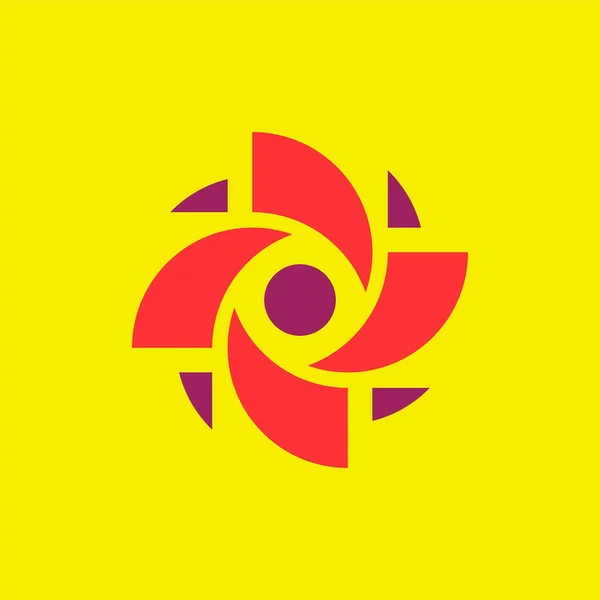 Soyut Logo Geometrik Soyut Logolar Simge Tasarımı — Stok Vektör