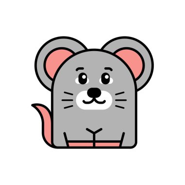 Fare simgesi. Simge tasarımı. Şablon elementleri Düz biçim