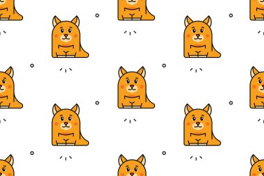 Kangurularla kusursuz bir düzen. Simge tasarımı. Şablon ögeleri