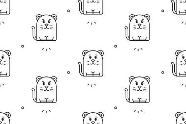 Panterlerle kusursuz desen. Simge tasarımı. Şablon ögeleri