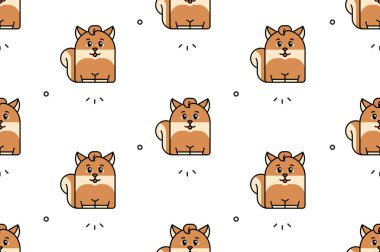 Sincaplarla kusursuz desen. Simge tasarımı. Şablon ögeleri