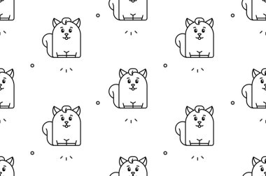 Sincaplarla kusursuz desen. Simge tasarımı. Şablon ögeleri