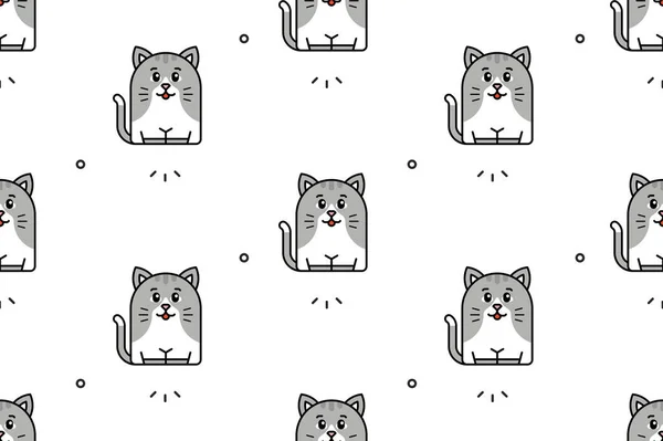 고양이의 패턴이죠 아이콘 디자인 — 스톡 벡터