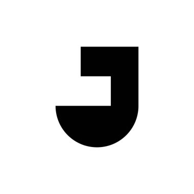Letter J logo or icon design. template elements. geometric abstract logos