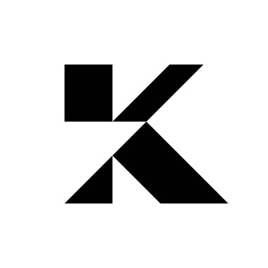 Letter K logo or icon design. template elements. geometric abstract logos