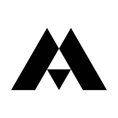 Letter M logo or icon design. template elements. geometric abstract logos