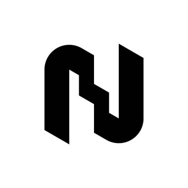 Letter N logo or icon design. template elements. geometric abstract logos