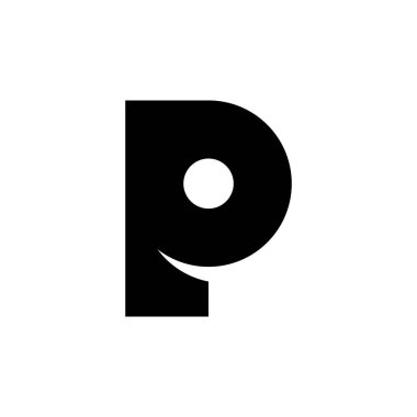Letter P logo or icon design. template elements. geometric abstract logos