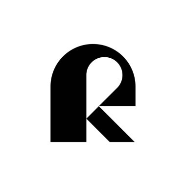 Letter R logo or icon design. template elements. geometric abstract logos