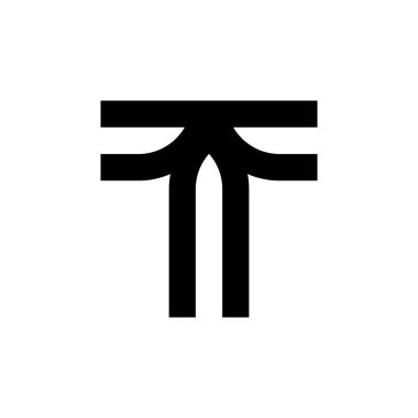 Letter T logo or icon design. template elements. geometric abstract logos