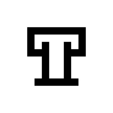 Letter T logo or icon design. template elements. geometric abstract logos