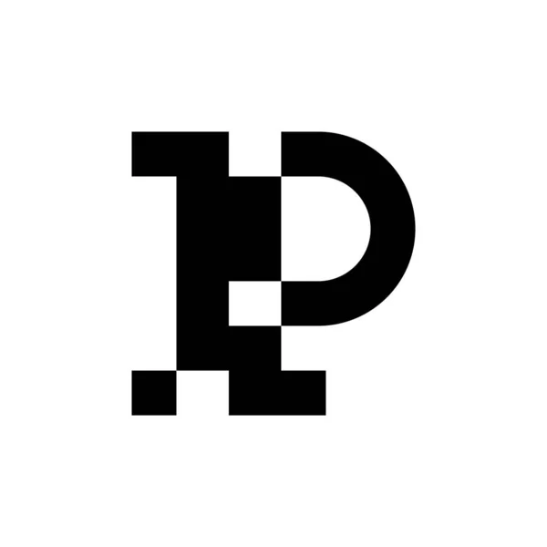 Επιστολή Λογότυπο Σχεδιασμό Εικονίδιο Στοιχεία Προτύπου Γεωμετρικά Αφηρημένα Λογότυπα — Διανυσματικό Αρχείο