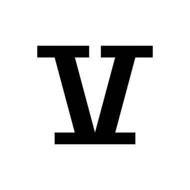 Letter V logo or icon design. template elements. geometric abstract logos