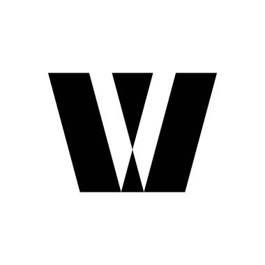 Letter W logo or icon design. template elements. geometric abstract logos