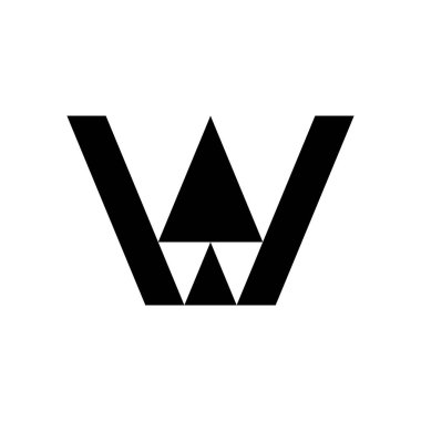Letter W logo or icon design. template elements. geometric abstract logos