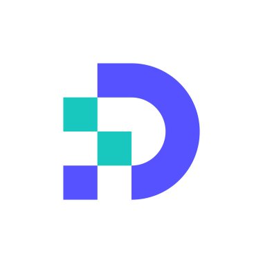 Letter D logo or icon design. template elements. geometric abstract logos