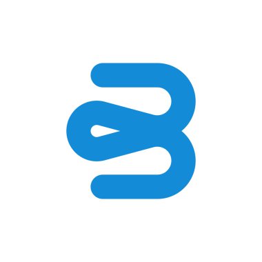 Letter B logo or icon design. template elements. geometric abstract logos