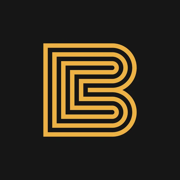 Letter Logo Icon Design Template Elements Geometric Abstract Logos — Vector de stock