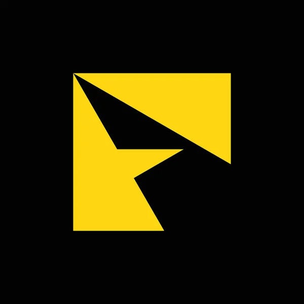 Letter Logo Icon Design Template Elements Geometric Abstract Logos — Stok Vektör