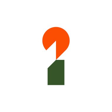 Letter I logo or icon design. template elements. geometric abstract logos