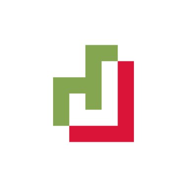 Letter J logo or icon design. template elements. geometric abstract logos