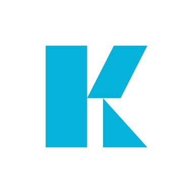 Letter K logo or icon design. template elements. geometric abstract logos