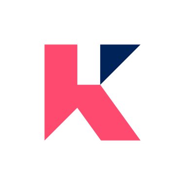 Letter K logo or icon design. template elements. geometric abstract logos