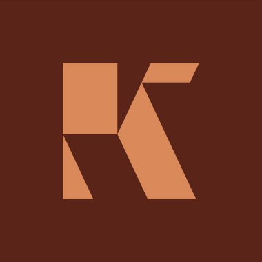 Letter K logo or icon design. template elements. geometric abstract logos