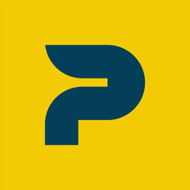 Letter P logo or icon design. template elements. geometric abstract logos